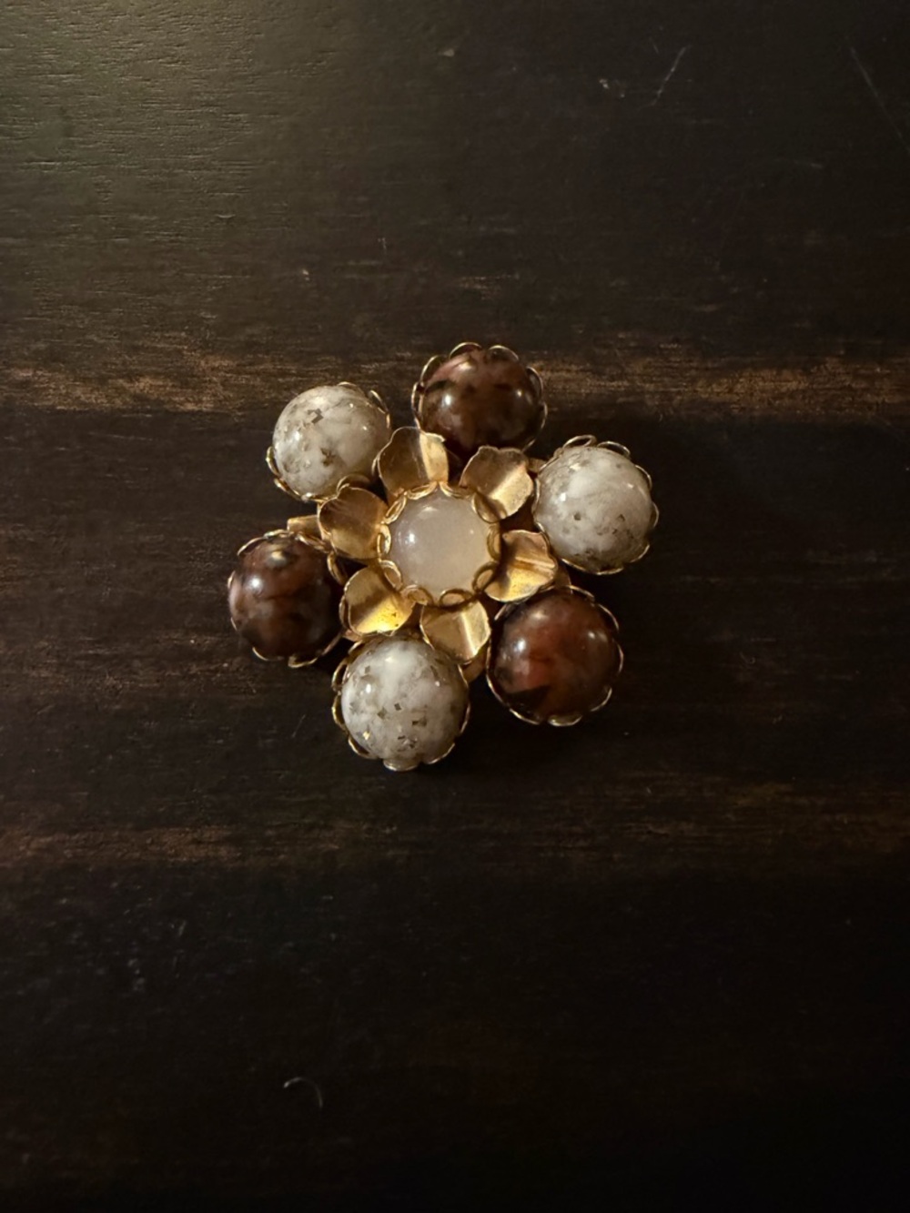 Vintage Stone Brooch